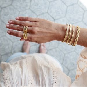 Anna Beck Twist Stacking Ring Gold